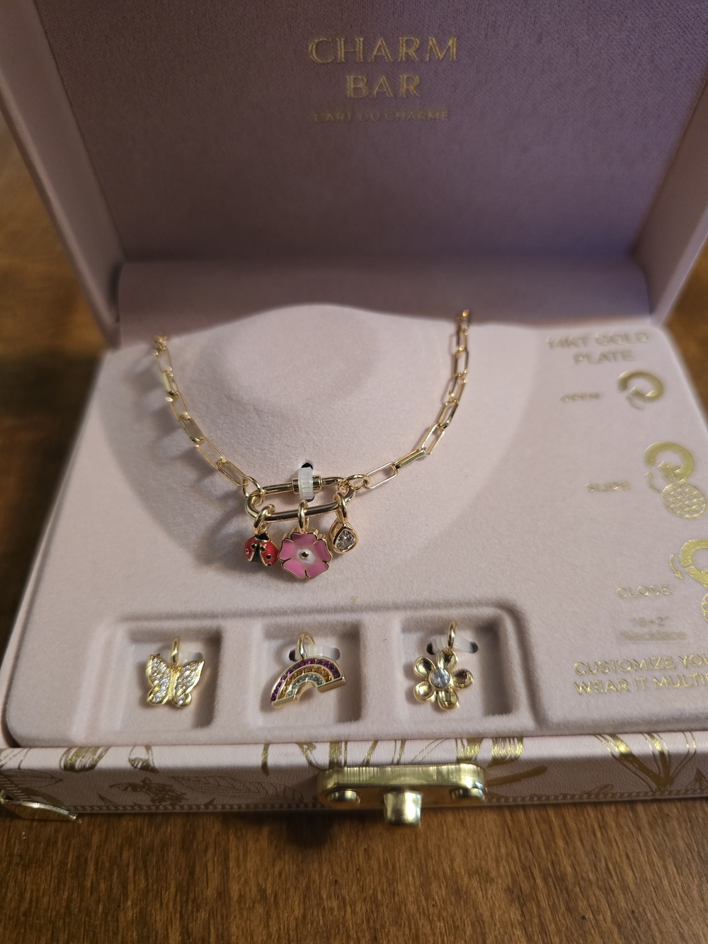Gold-Plated Charm Necklace